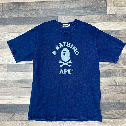 BAPE Blue Denim Tee Sz XXL