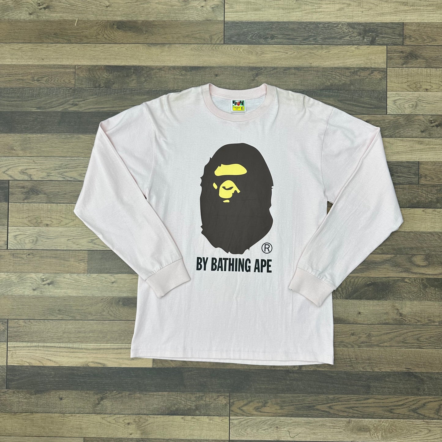 BAPE Head Pink Long Sleeve Sz XL