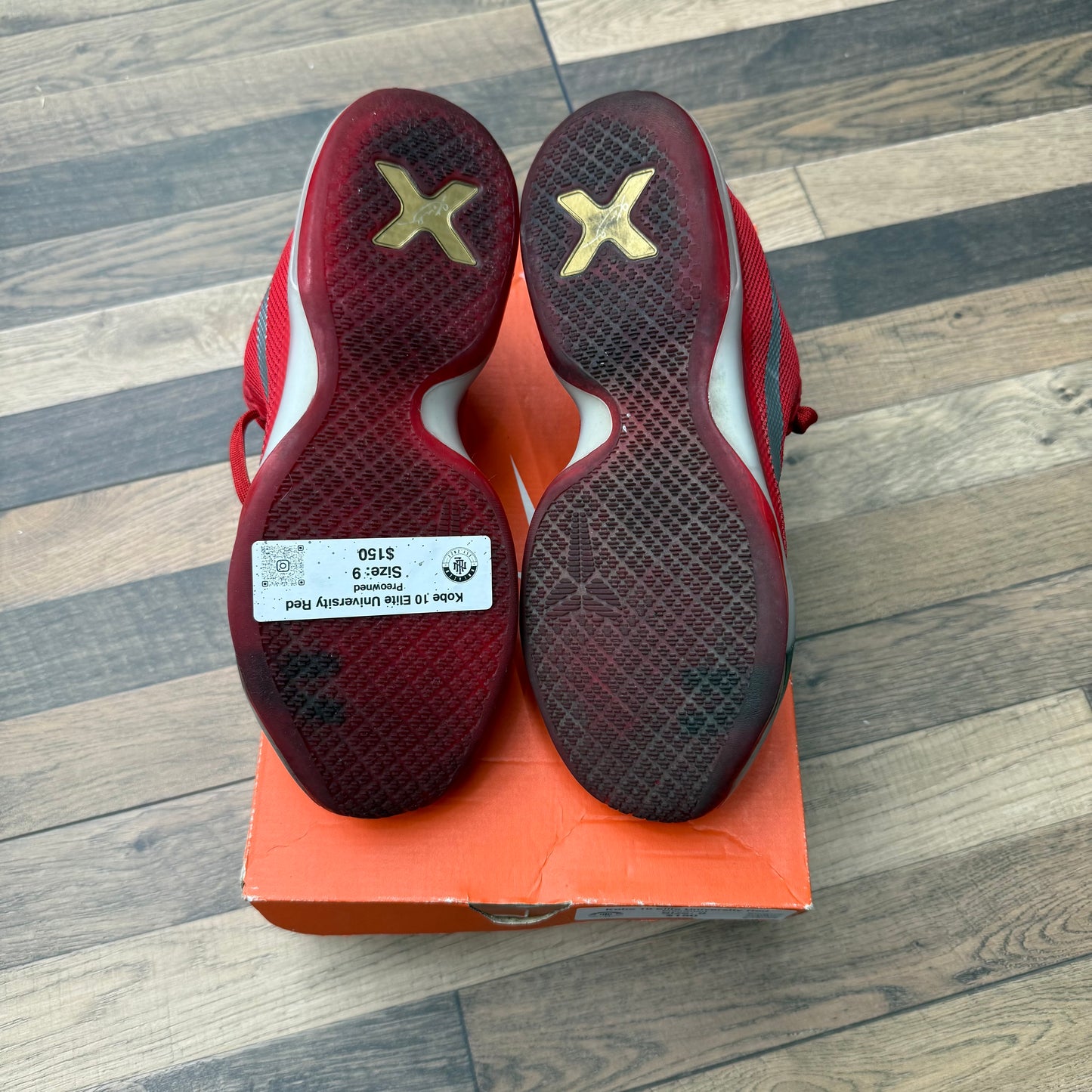 Kobe 10 Elite University Red Sz 9 (Preowned)