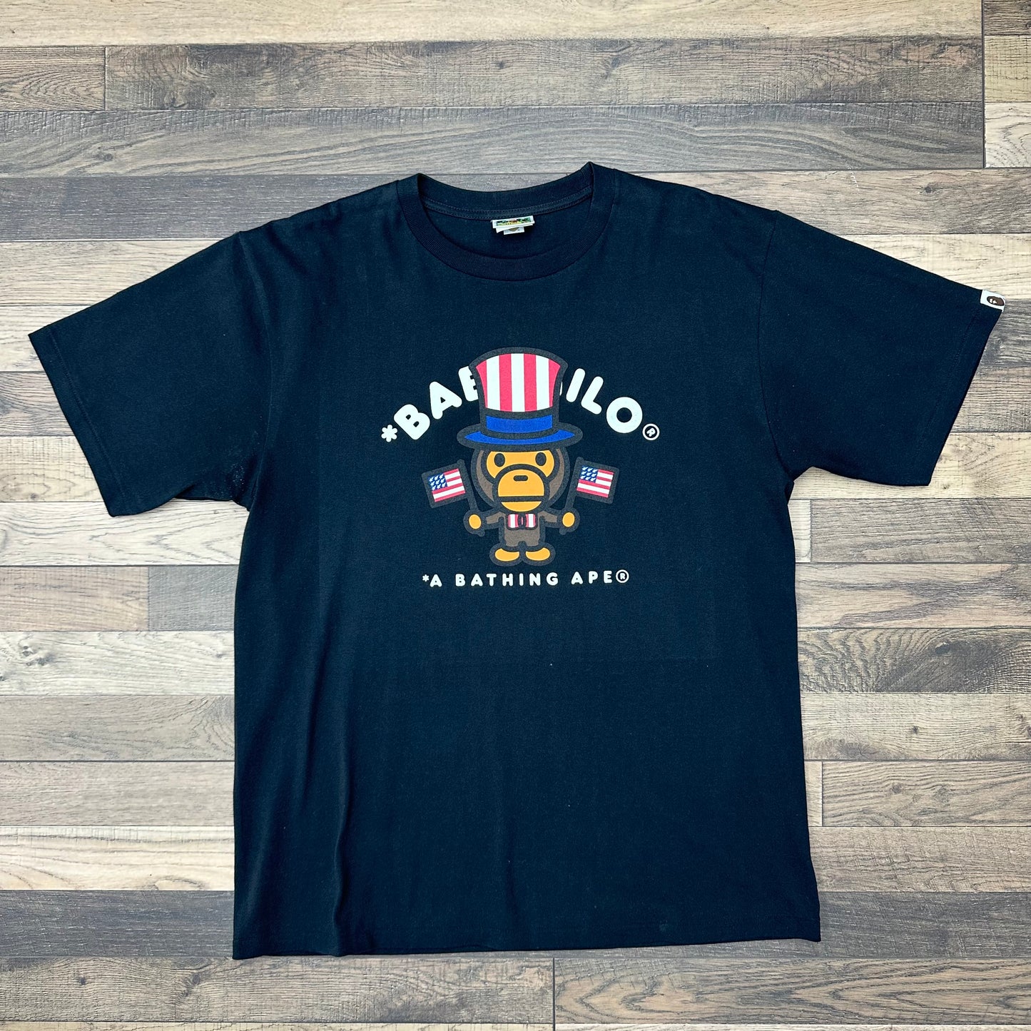 BAPE Baby Milo July 4th Tee Sz XL