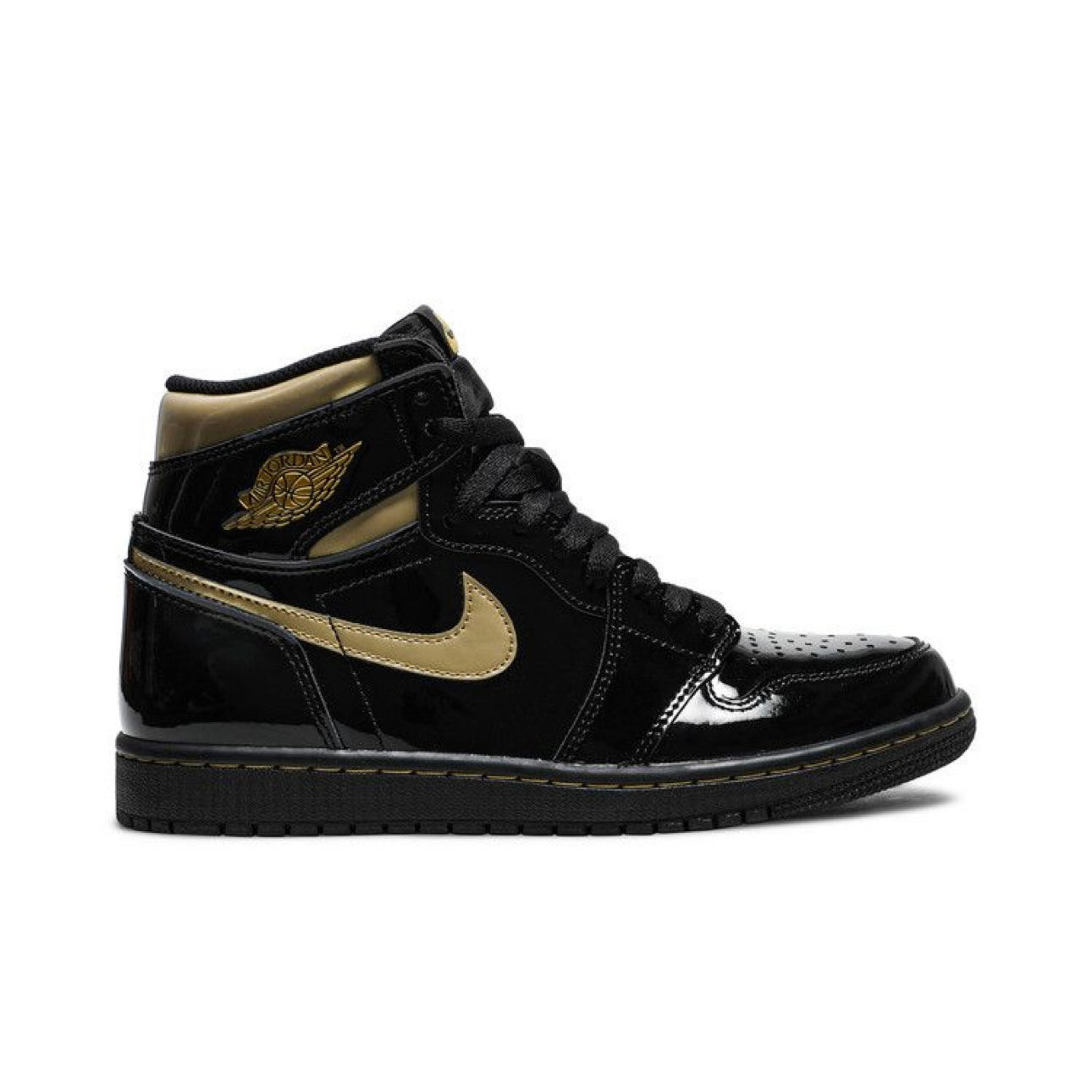 Jordan 1 High Black Metallic Gold Sz 10.5 (DS)