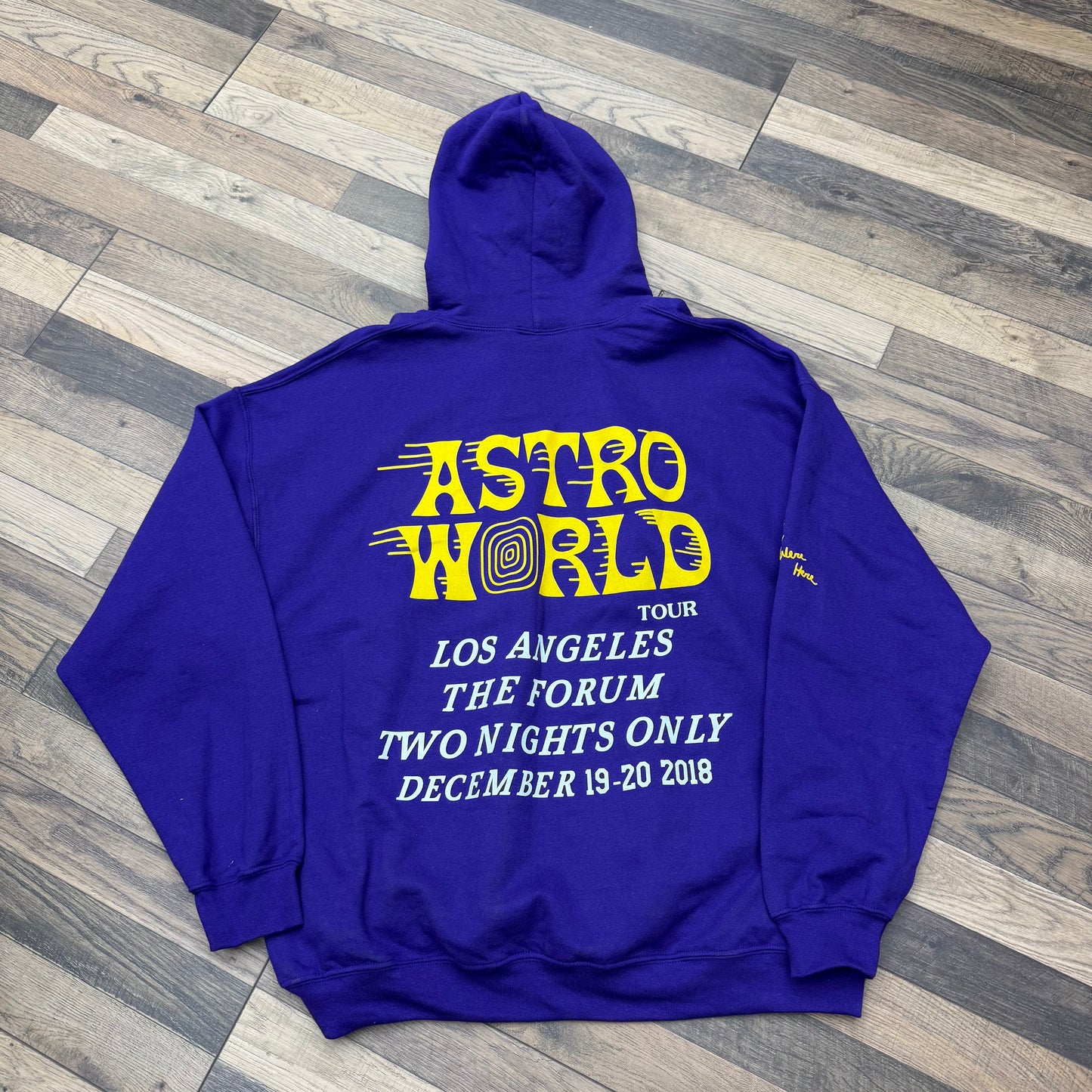 Travis Scoot Astroworld Official Tour Hoodie Los Angeles Sz XL