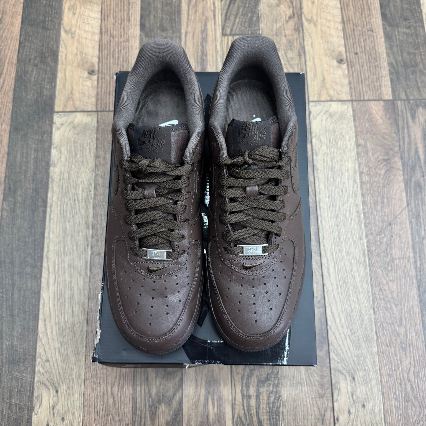 Nike Air Force 1 Supreme Baroque Brown Sz 10 (Preowned)