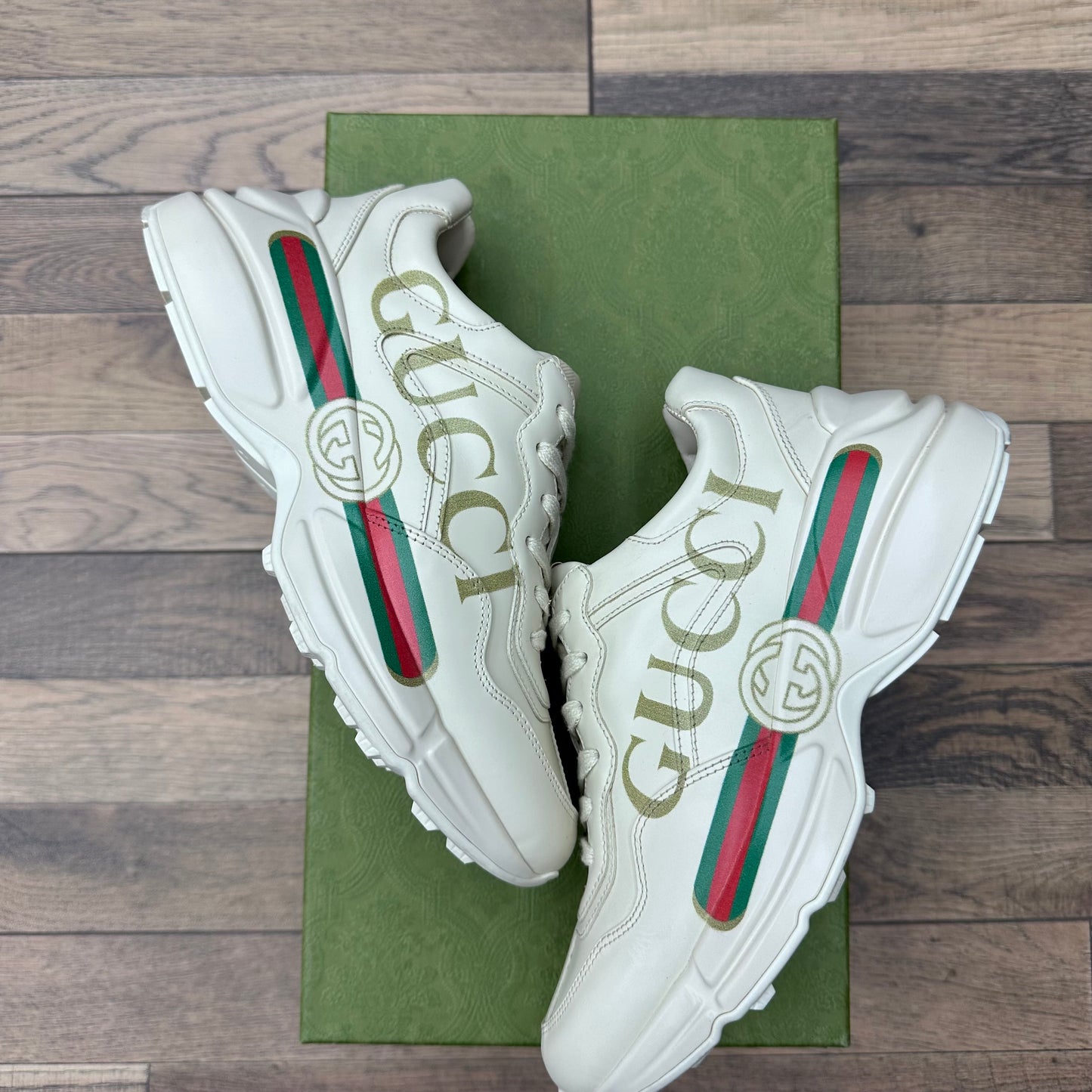 Women’s Gucci Rhyton Sneaker Sz 7W/5.5M (Preowned)