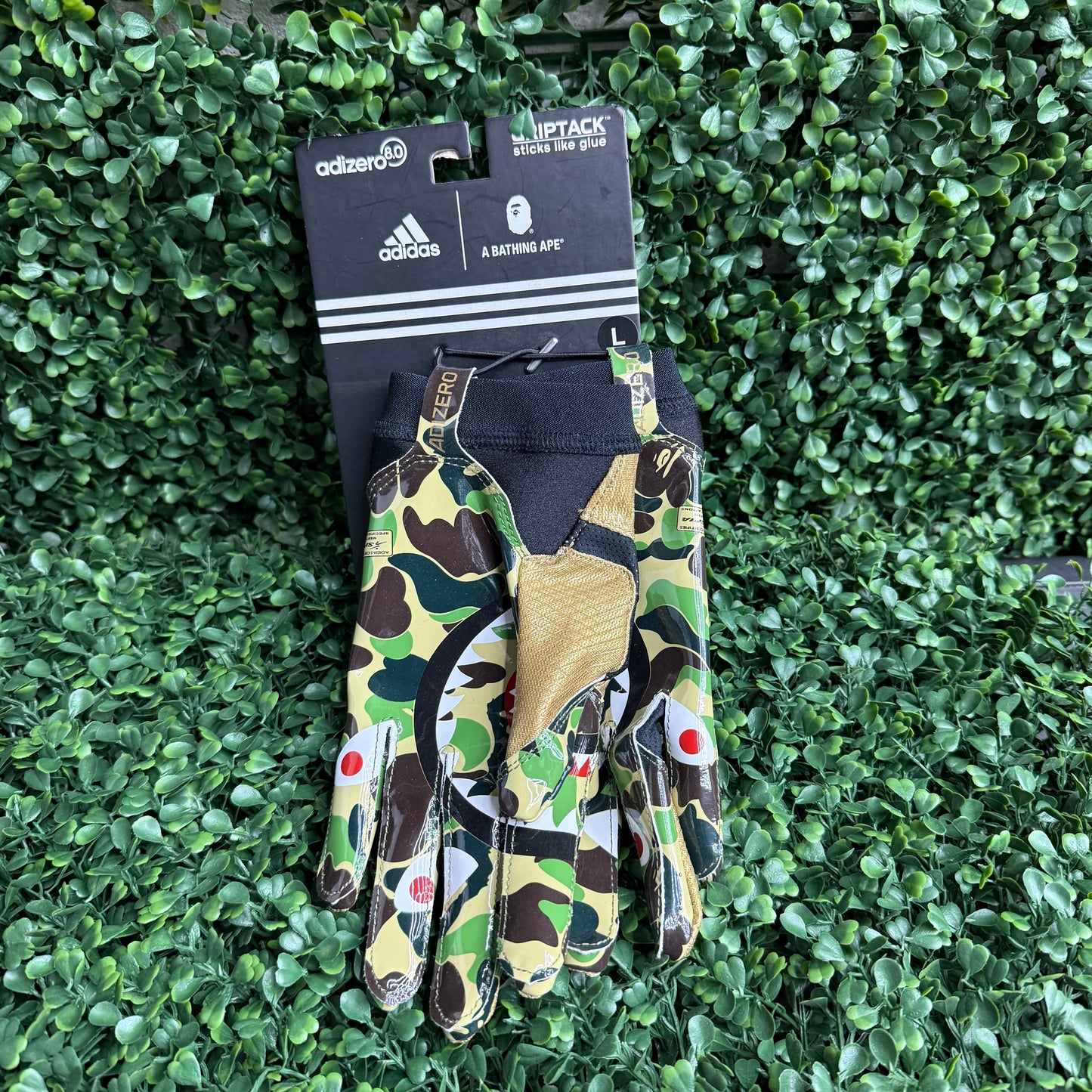 Bape x Adidas Adizero 8.0 Gloves Sz L (DS)
