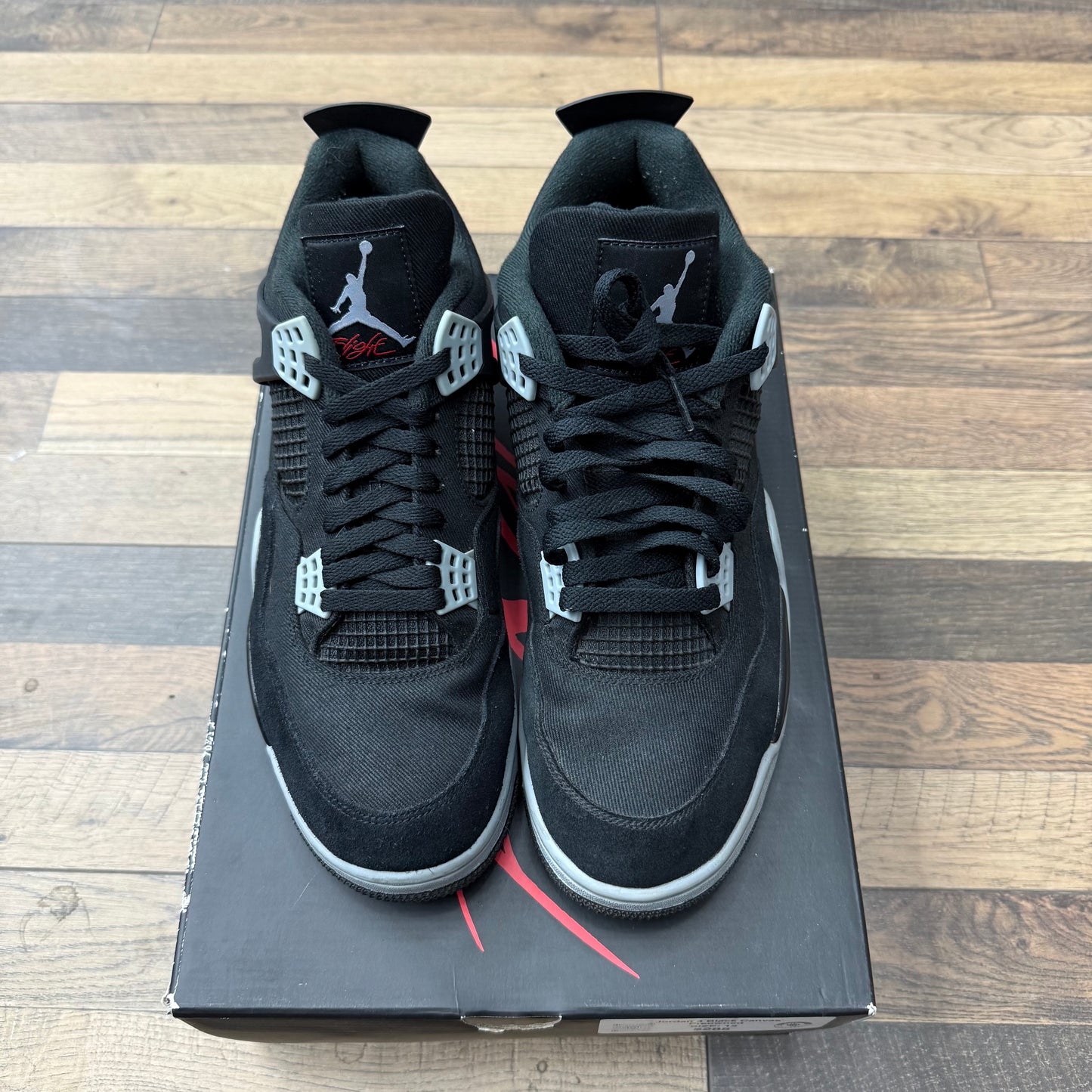 Jordan 4 Black Canvas Sz 13 (Preowned)
