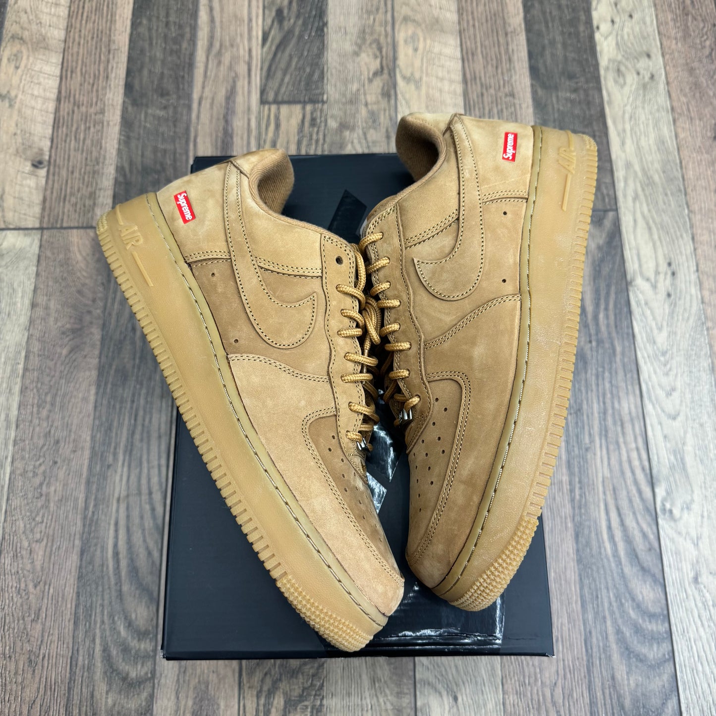 Nike Air Force 1 Supreme Wheat Sz 10 (Preowned)