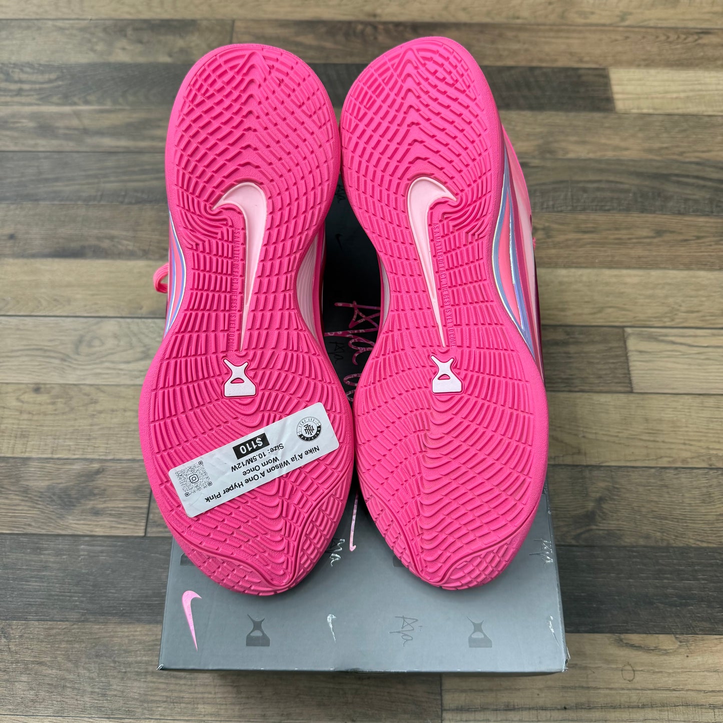 Nike A’ja Wilson A’One Pink A’ura Sz 10.5M/12W (Preowned)