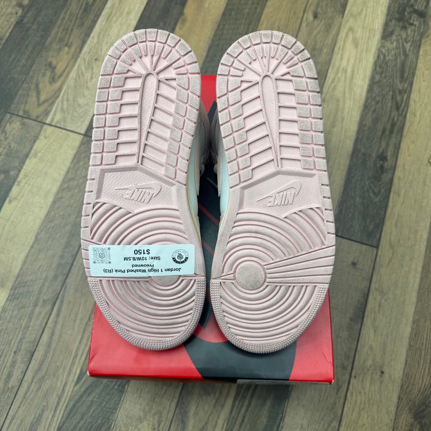 Jordan 1 High Washed Pink Sz 10W/8.5M (Preowned)