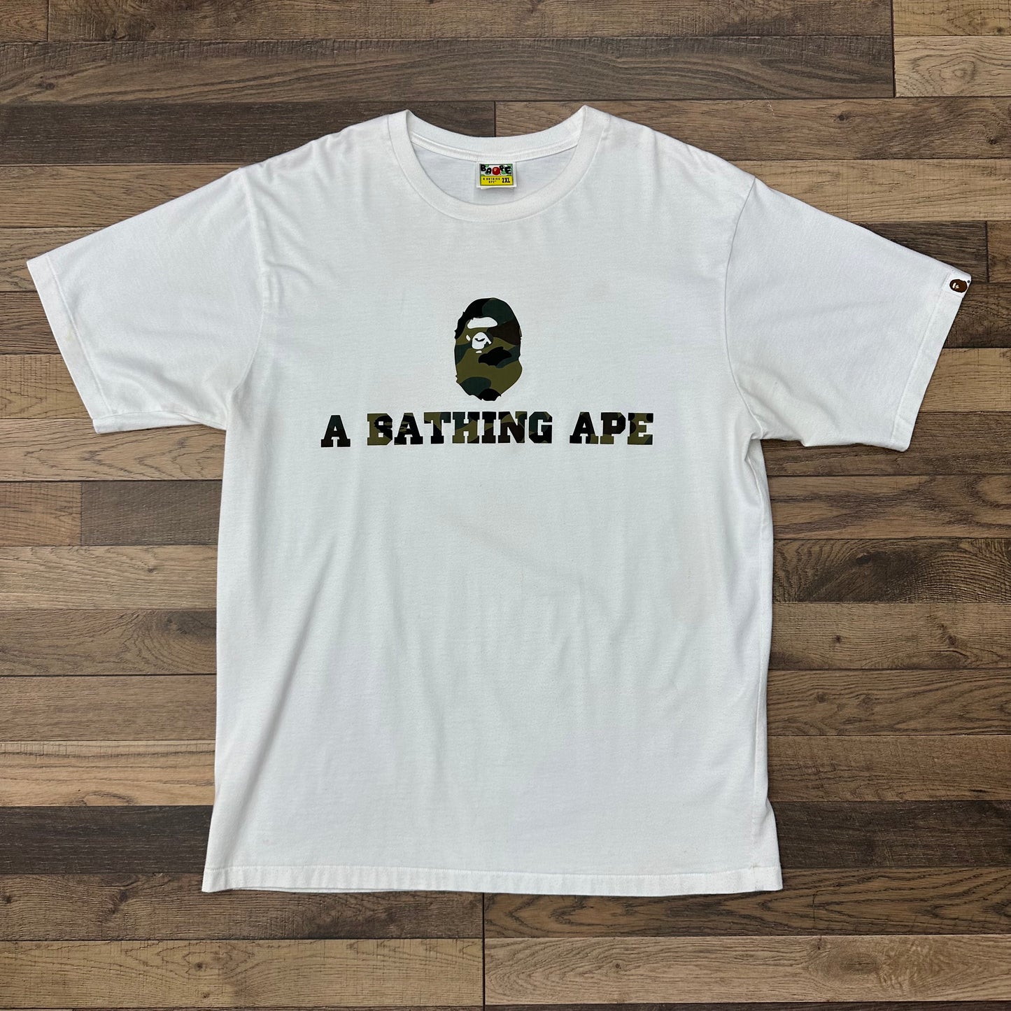 BAPE Camo College Tee Sz XXL
