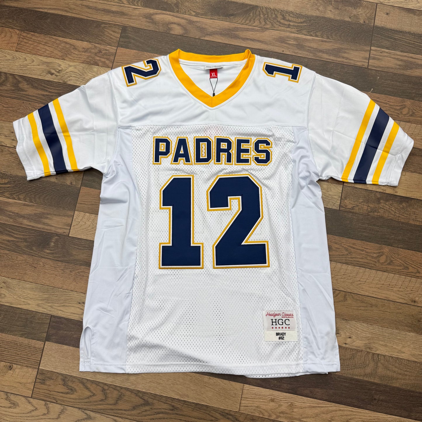 Headgear Classics Tom Brady Padres High School Jersey Sz XL