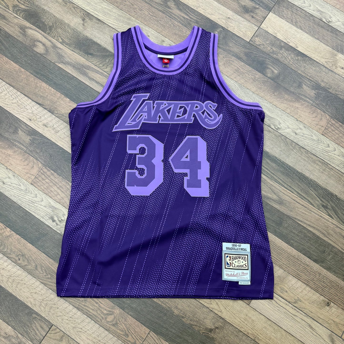 Mitchell & Ness Shaq Purple Monochrome Lakers Jersey Sz Large