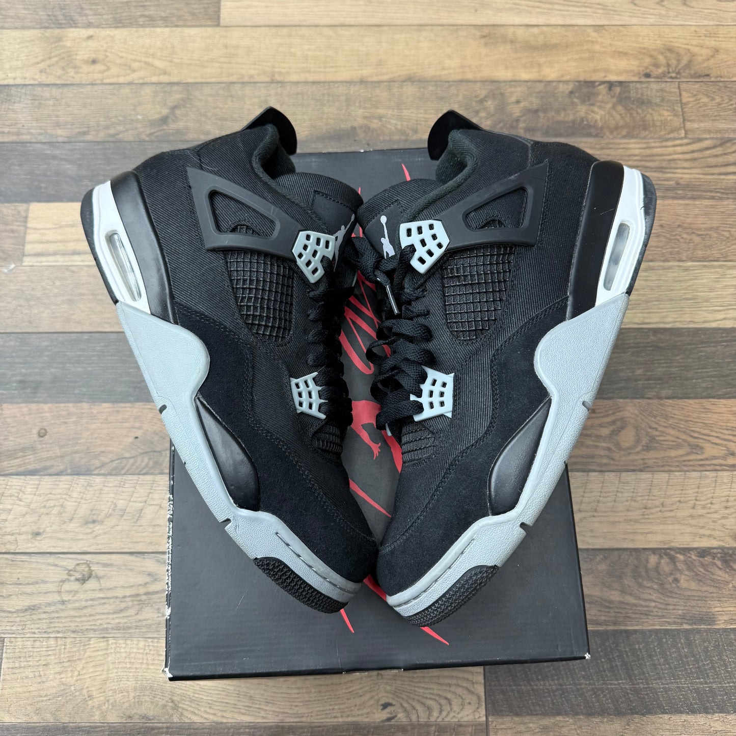 Jordan 4 Black Canvas Sz 13 (Preowned)