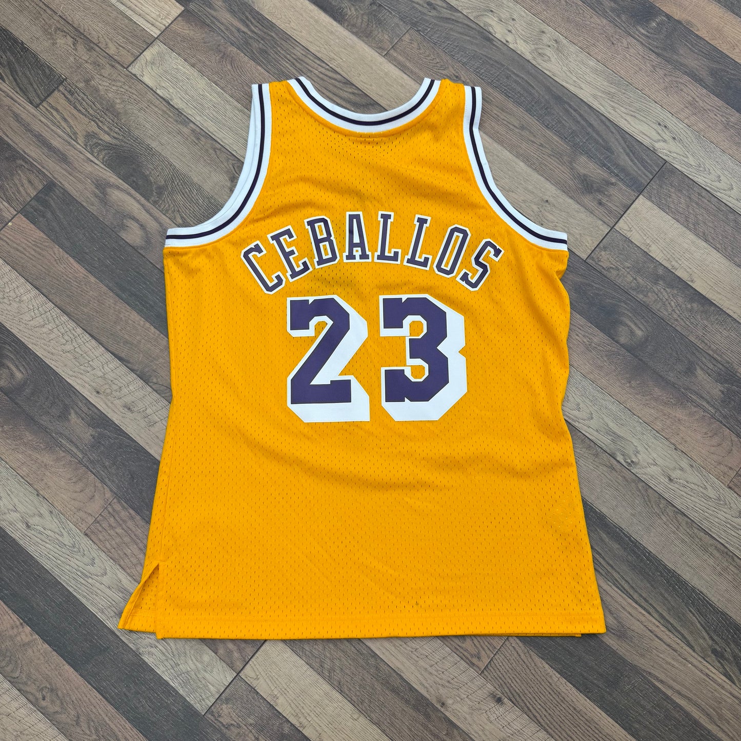 Mitchell & Ness Cedric Ceballos Lakers Jersey Sz Large