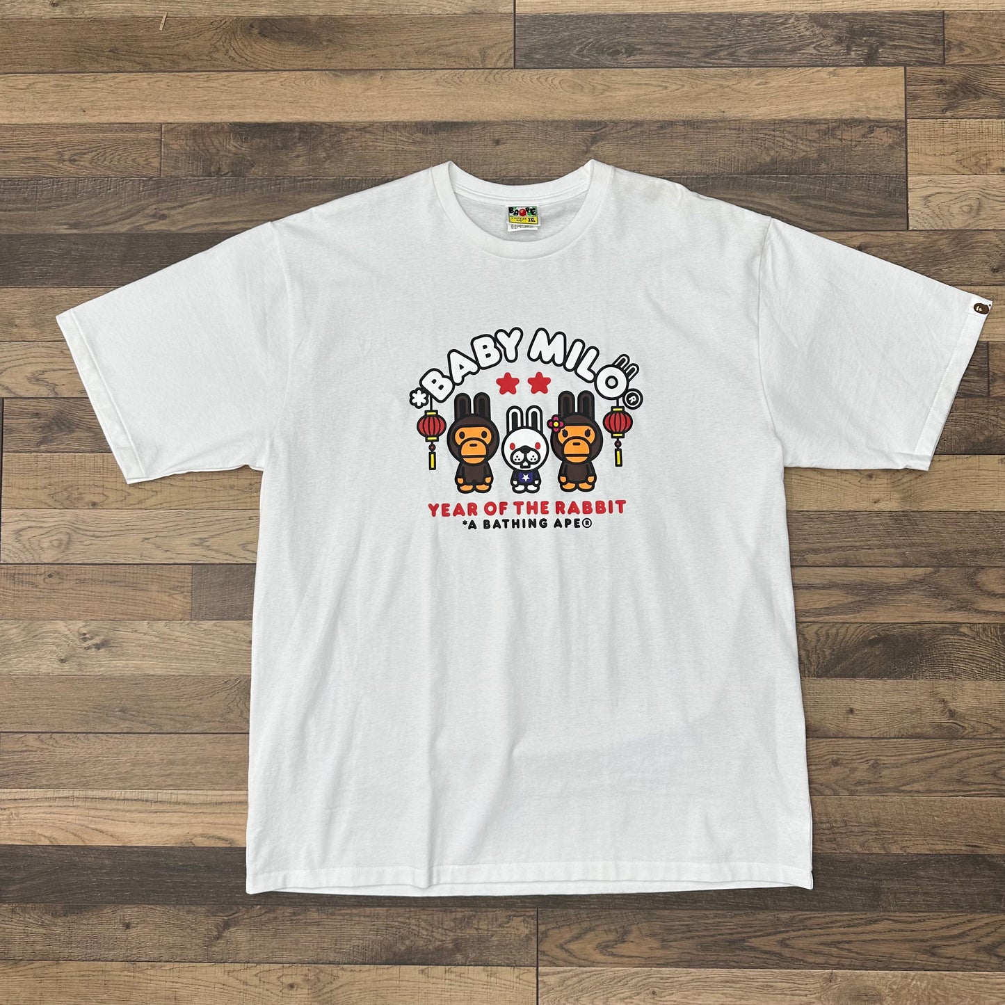 BAPE Year of the Rabbit Baby Milo Tee Sz 3XL