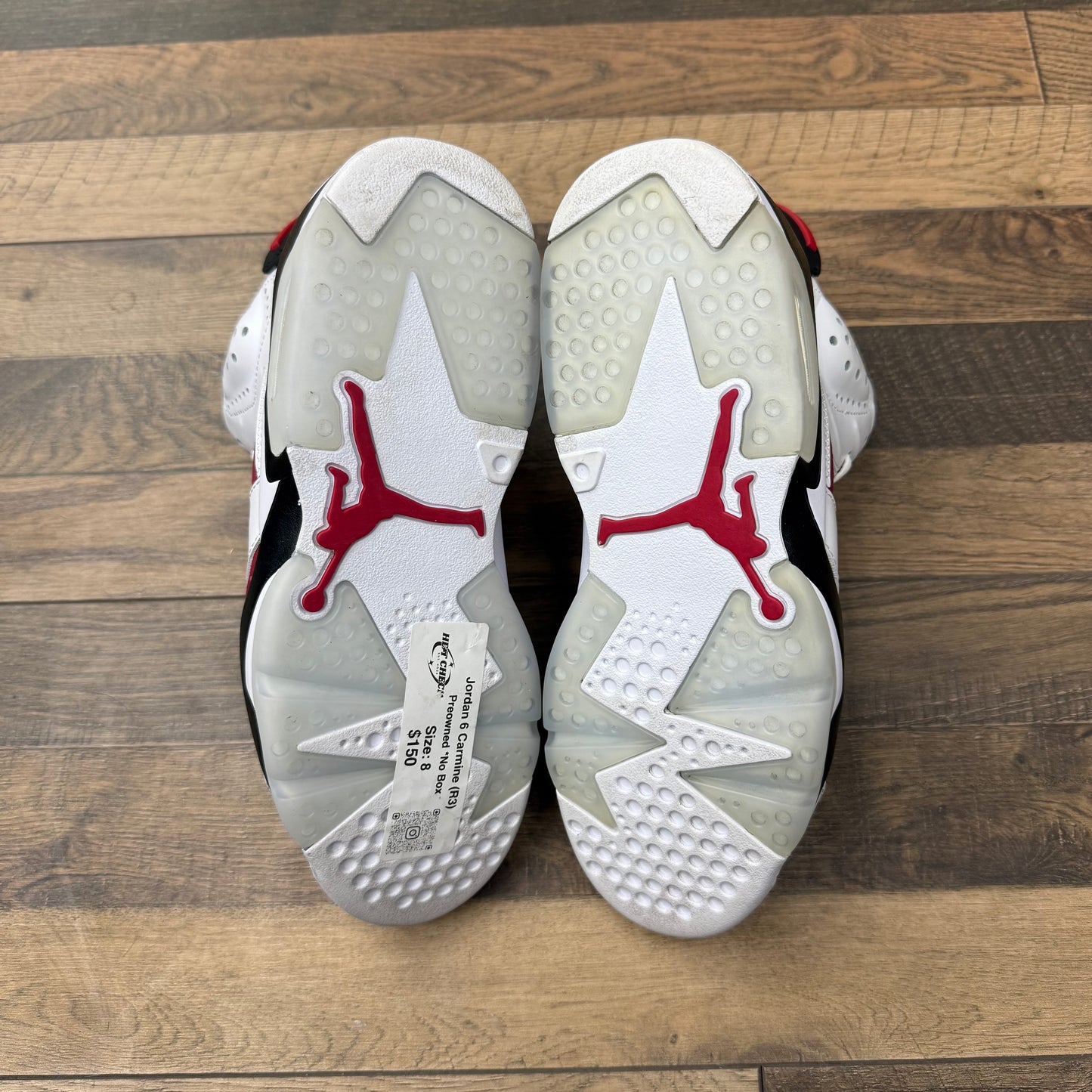 Jordan 6 Carmine Sz 8 (Preowned)