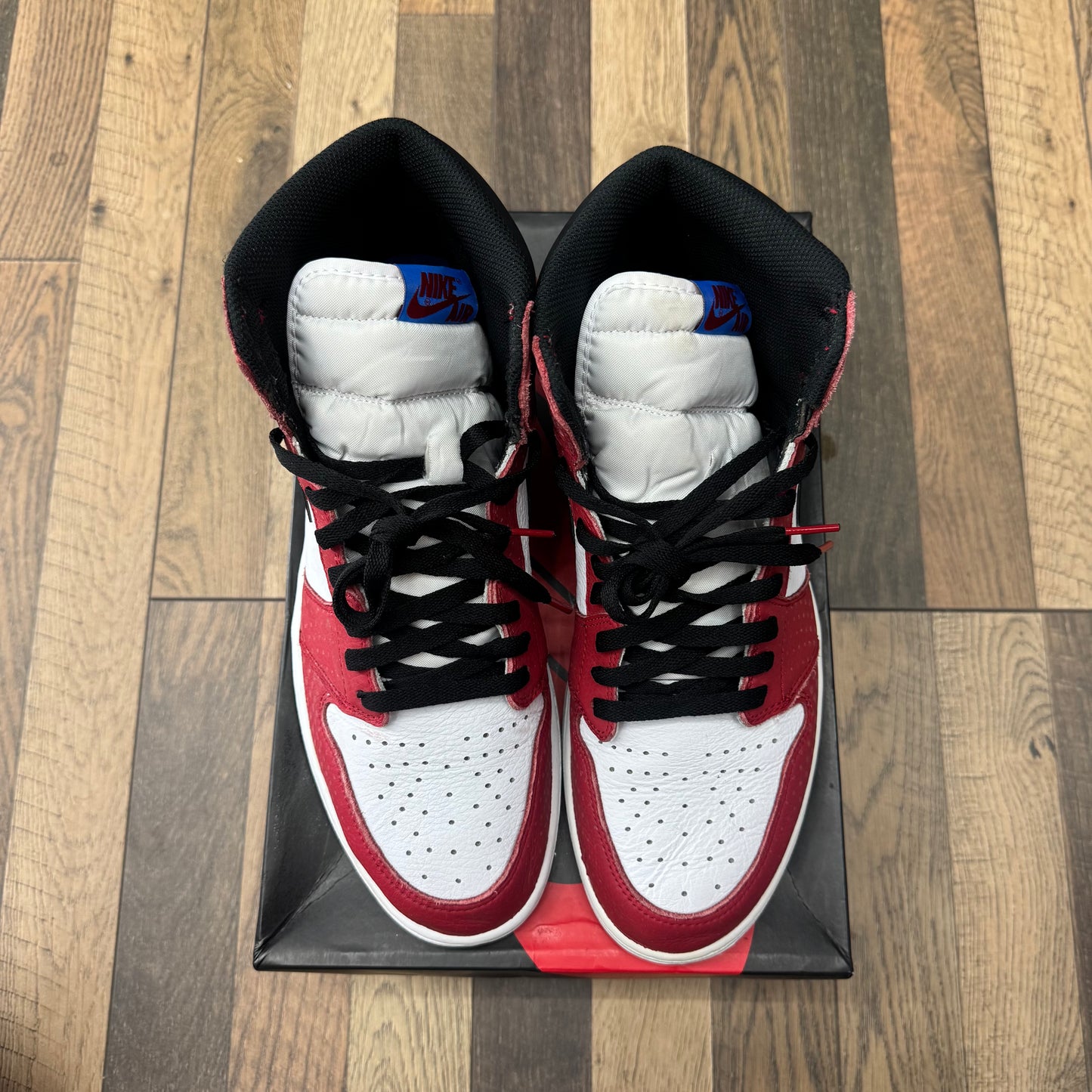 Jordan 1 High Spider Man Origin Story Sz 13 (Preowned)