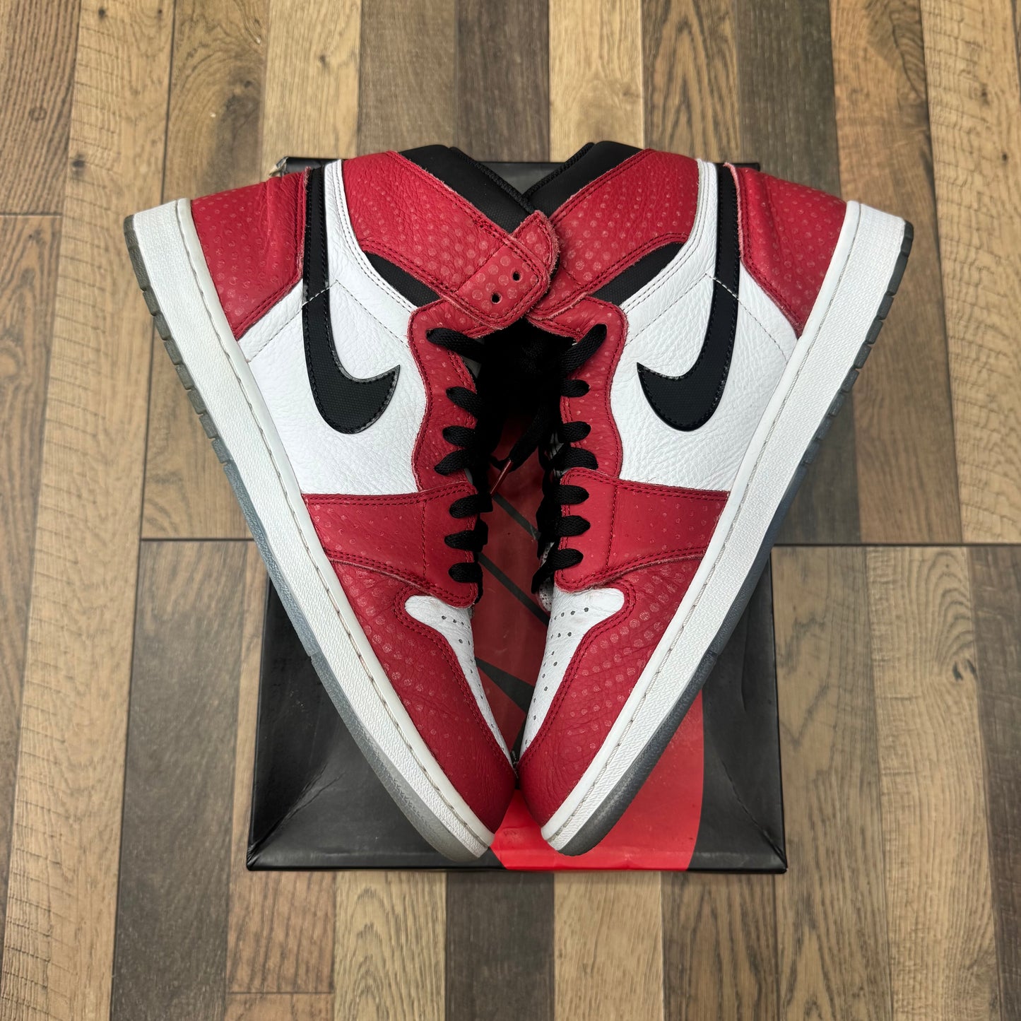 Jordan 1 High Spider Man Origin Story Sz 13 (Preowned)