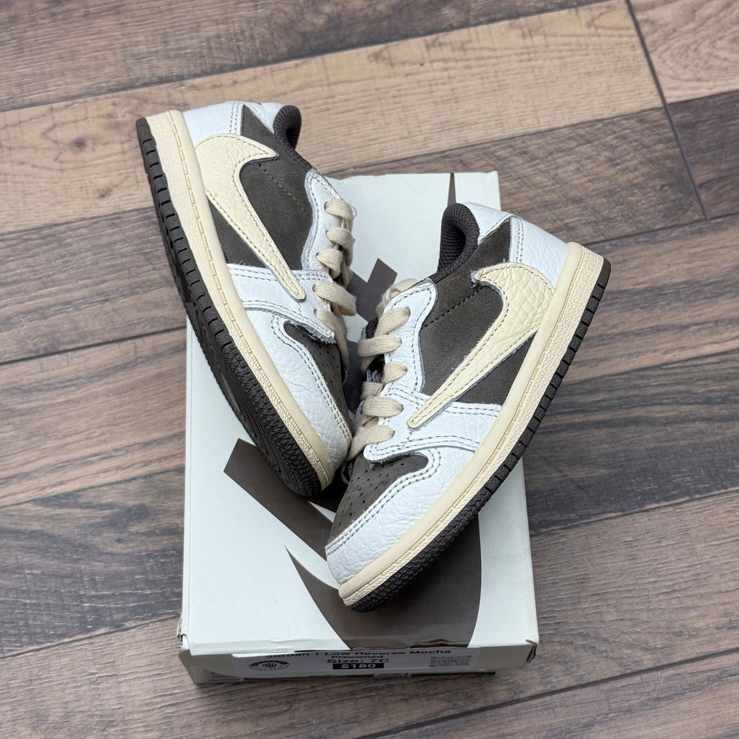 Jordan 1 Low Travis Scott Reverse mocha Sz 7C (Preowned)