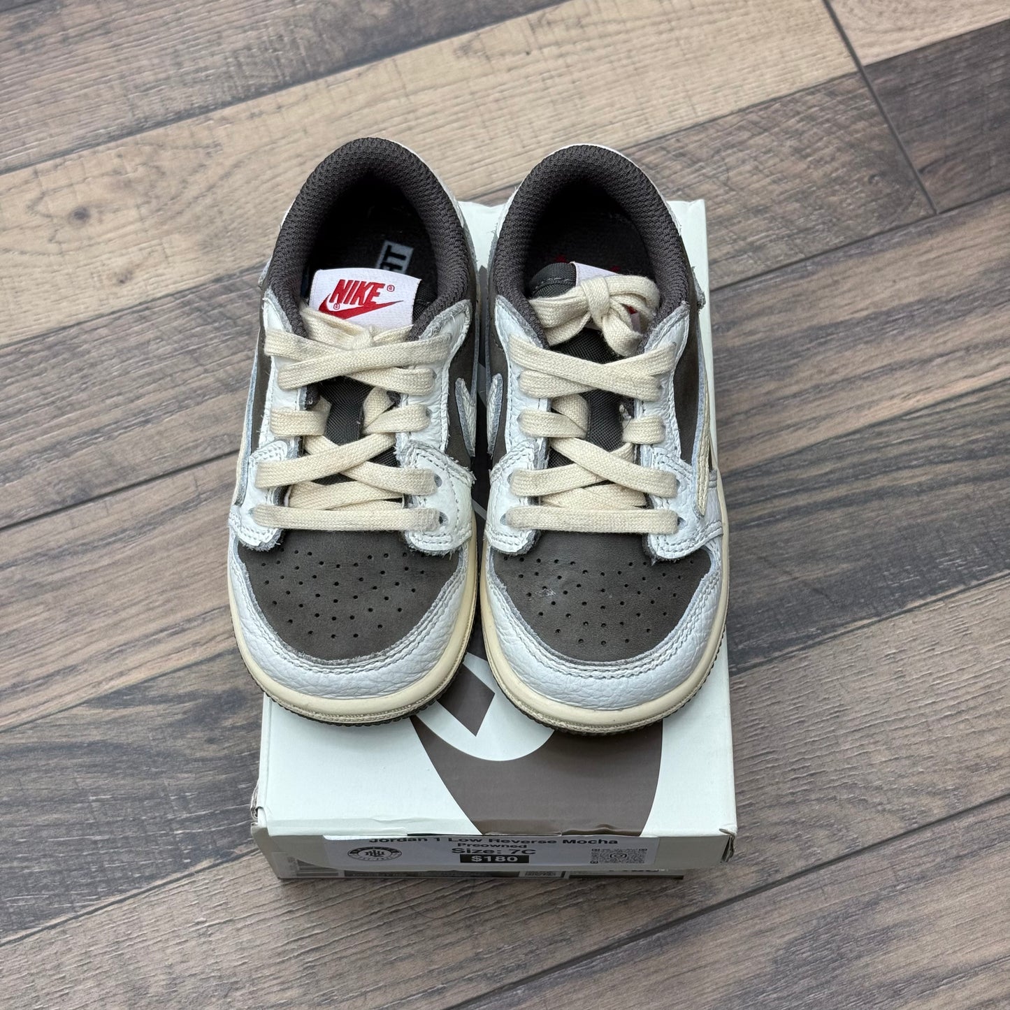 Jordan 1 Low Travis Scott Reverse mocha Sz 7C (Preowned)