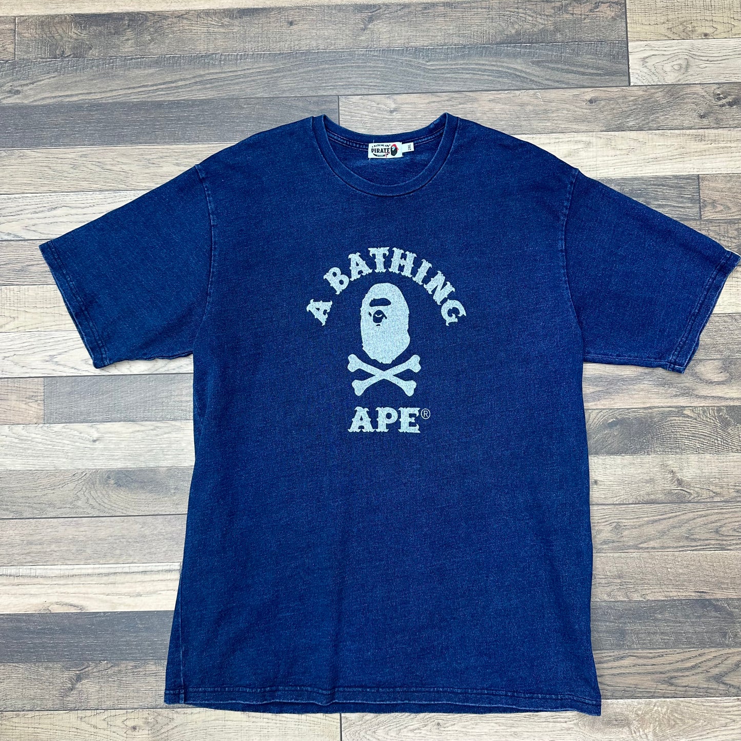 BAPE Blue Denim Tee Sz XXL