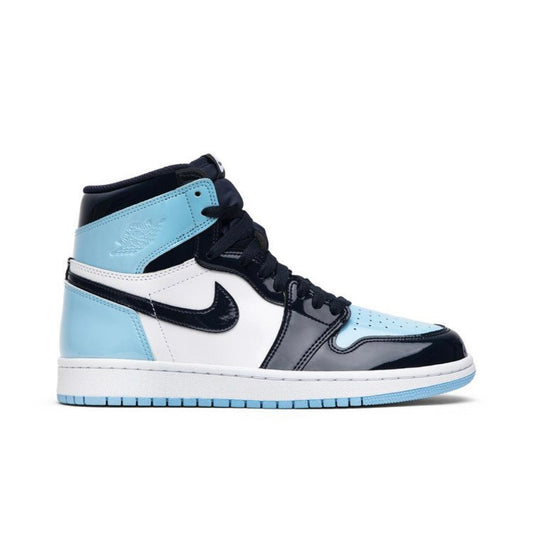 Jordan 1 High Patent UNC Blue Chill Sz 10.5M/12W (Preowned)