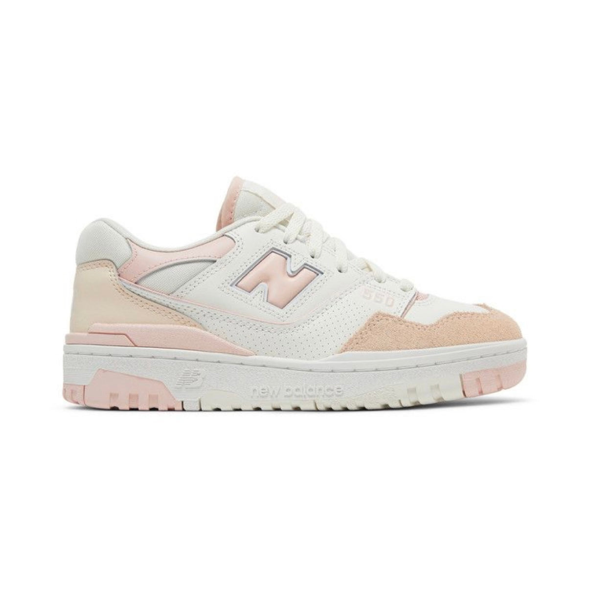 New Balance 550 White Pink Sz 9W/7.5M (DS)