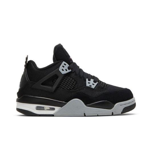 Jordan 4 Black Canvas Sz 5.5Y/7W (Preowned)
