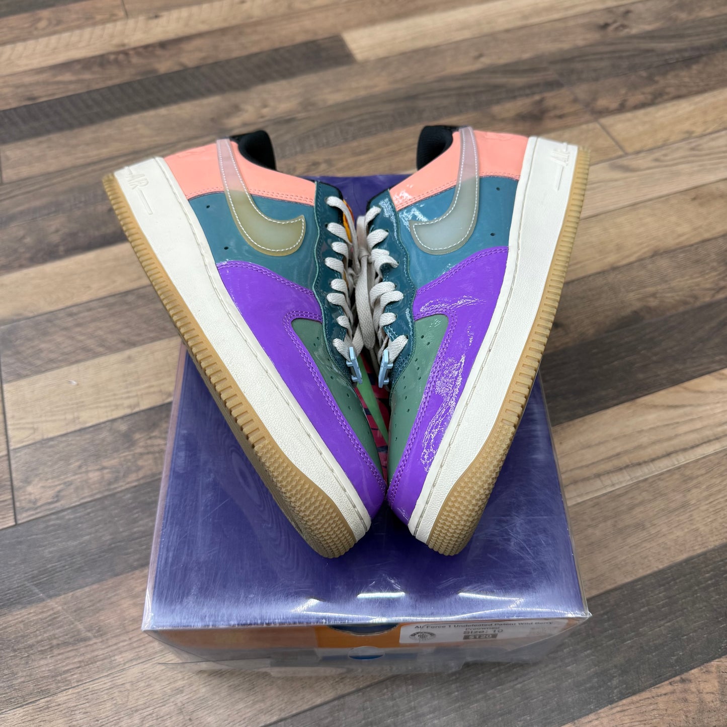 Nike Air Force 1 Undefeated Patent Berry Sz 10 (Preowned)