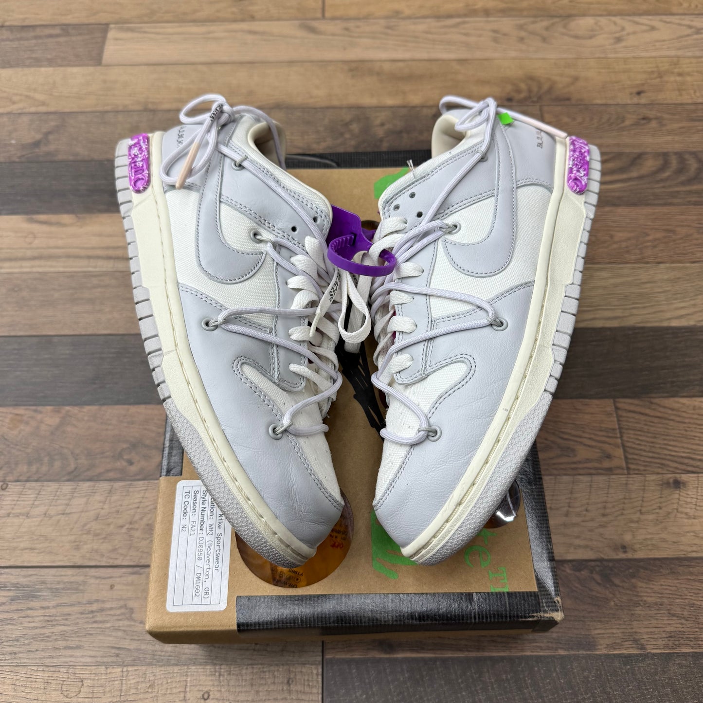 Nike Dunk Low Off White Lot 3 Sz 10.5 (Preowned)