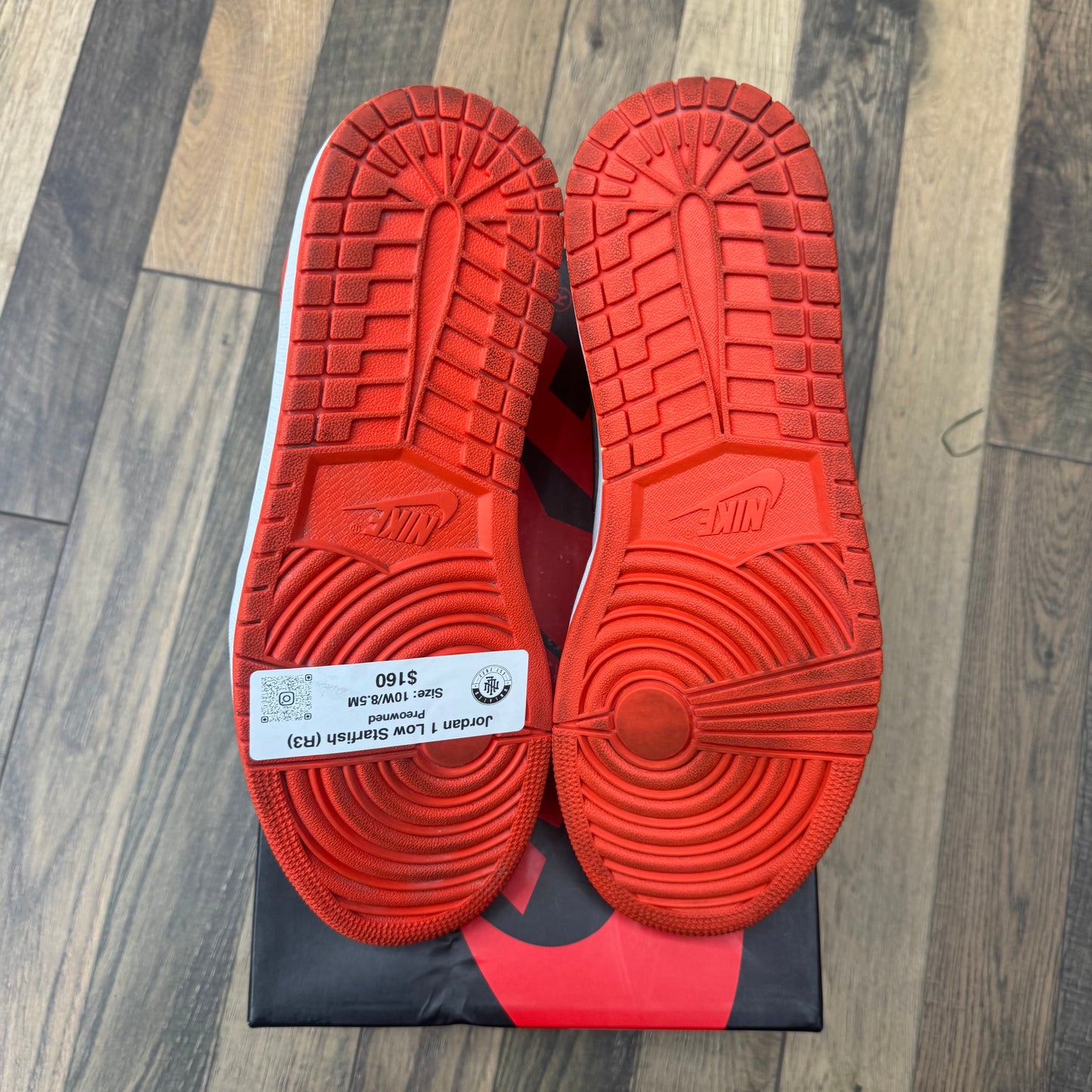 Jordan 1 Low Starfish Sz 10W/8.5M (Preowned)