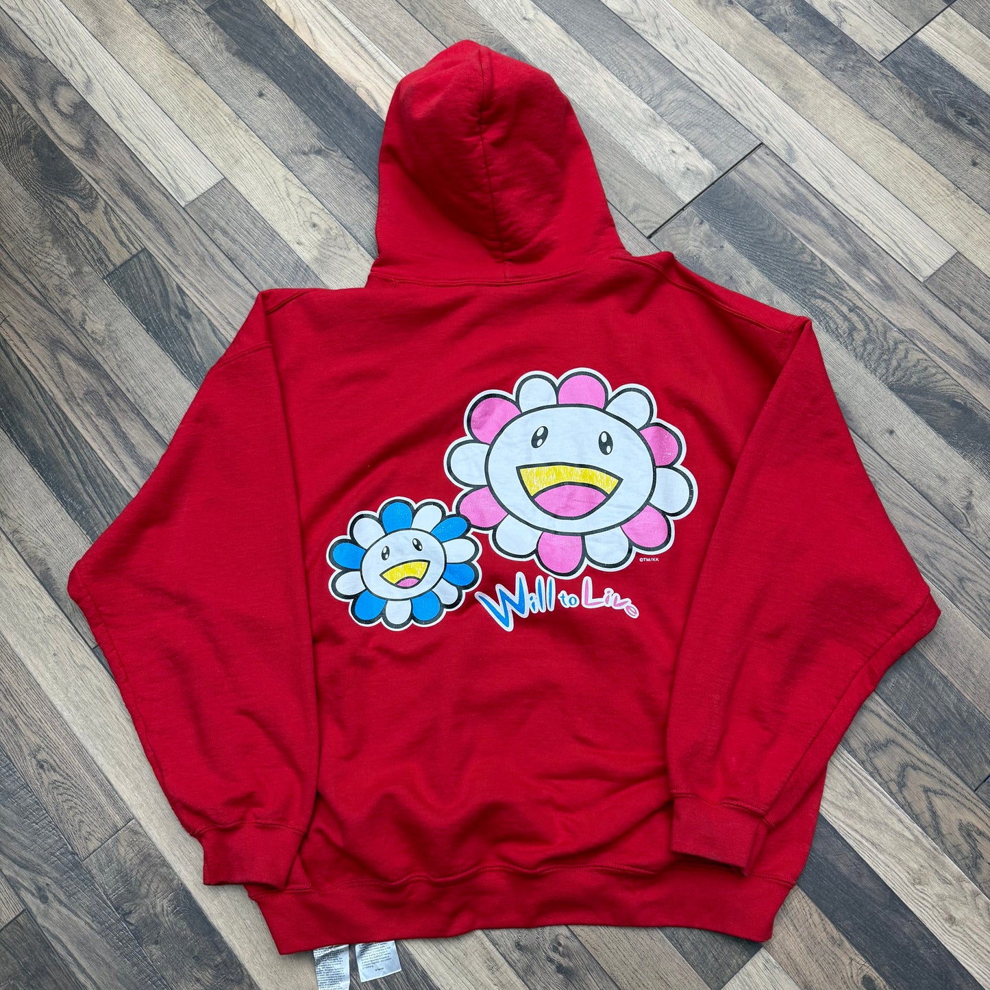 Takashi Murakami Will To Live Hoodie Sz XXL