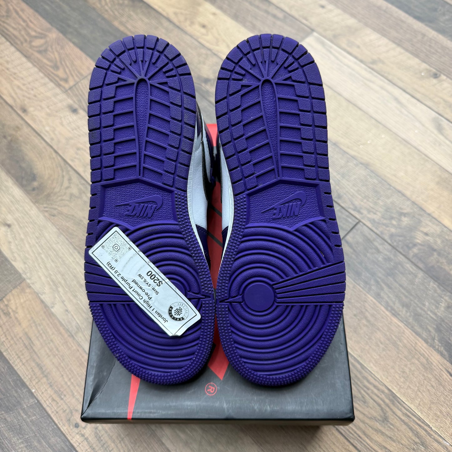 Jordan 1 High Court Purple 2.0 Sz 5Y (Preowned)