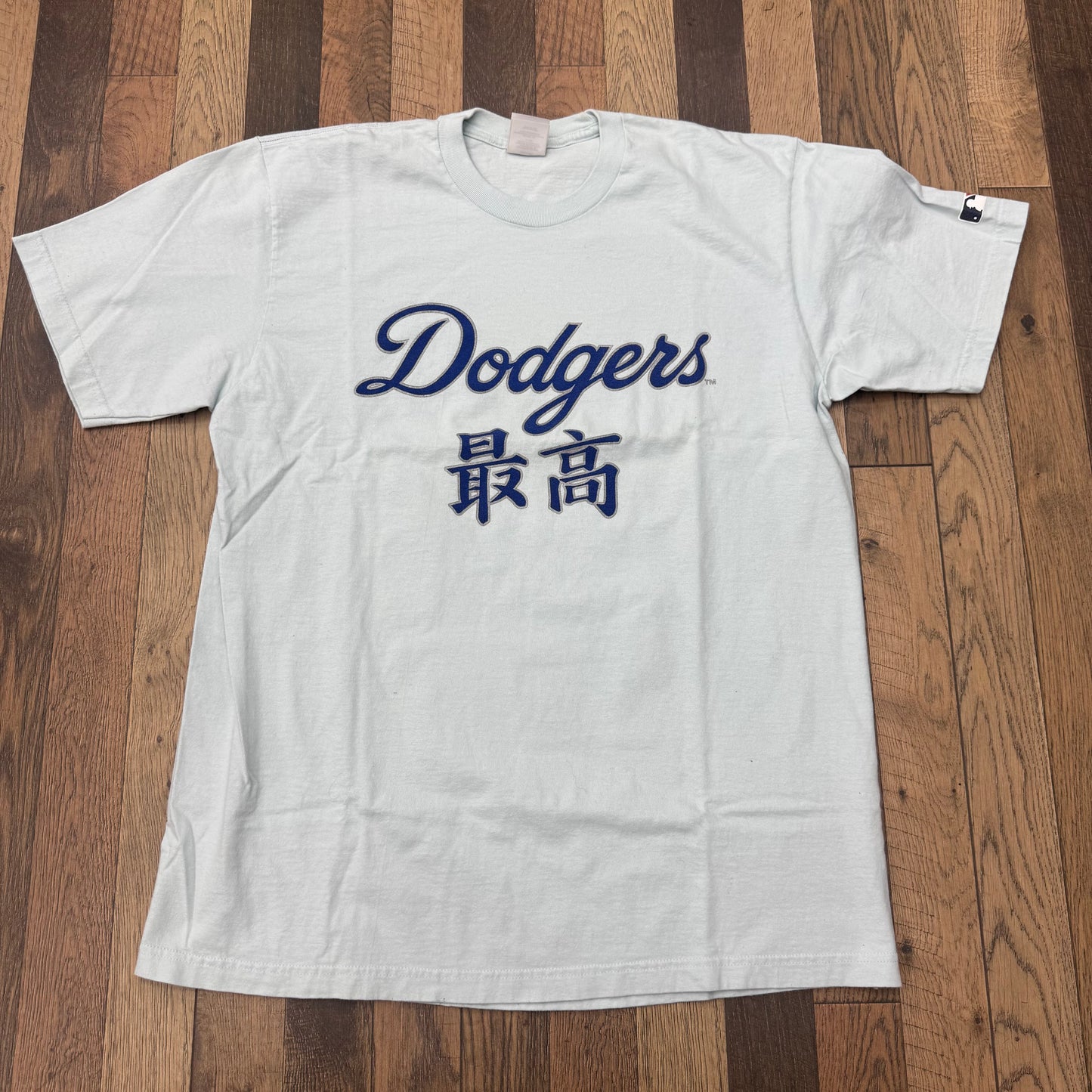 Supreme LA Dodgers Kanji Teams Tee Sz Large (Pale Blue)