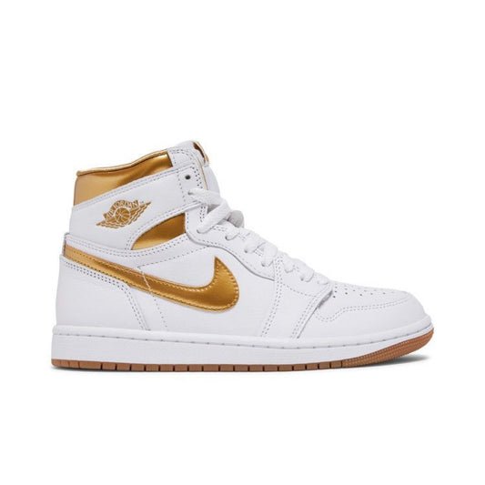 Jordan 1 High White Metallic Gold Sz 10M/11.5W (DS)