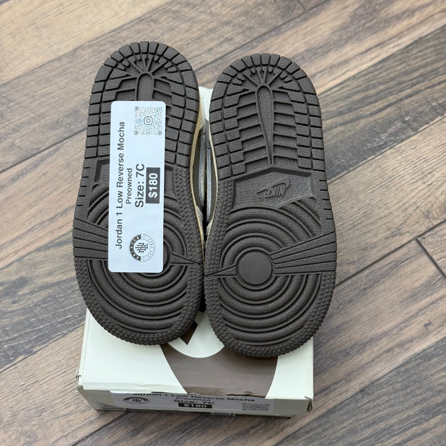 Jordan 1 Low Travis Scott Reverse mocha Sz 7C (Preowned)