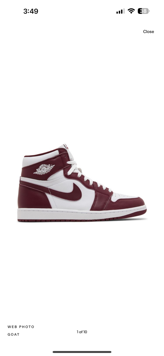 Jordan 1 High Team Red Sz 12 (DS)